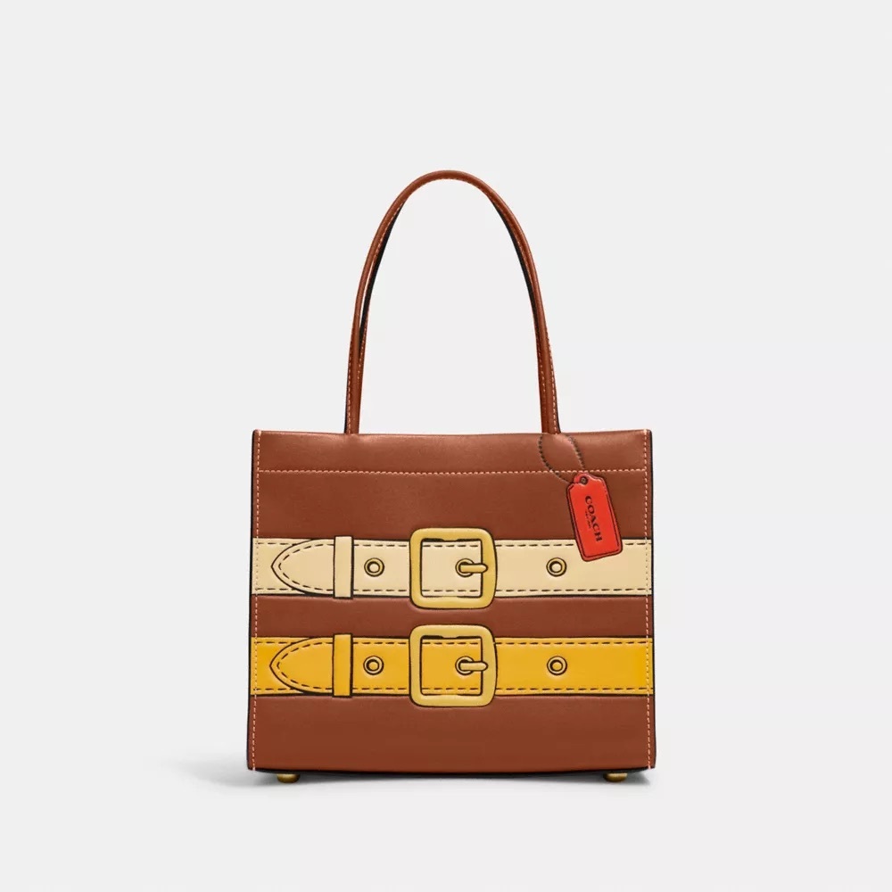 Coach Cashin Carry Bag 22 With Trompe L'oeil Print